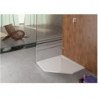 Receveur de douche pentagonal MUNA ultraplat m AR 900x900x30mm blanc