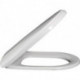 Abattants de toilette, à charnières QuickRelease et SoftClosing, charnières en acier inoxydable, En Duroplast Blanc CeramicPlus