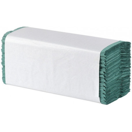 Essuie-tout pliés C-fold Basic Recycling / vert 1 pli 3600 feuilles