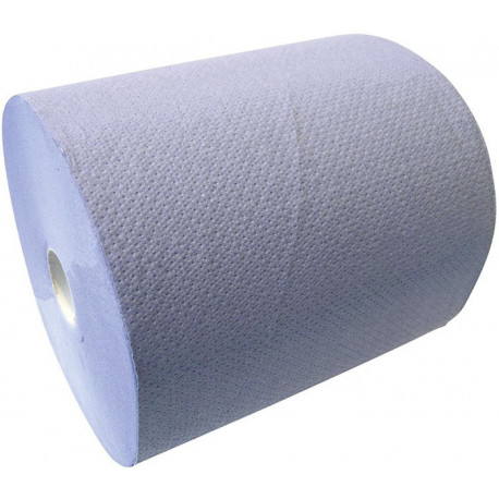 Papier rouleau 3 plis, 6 rouleaux de 100 m, largeur 22 cm bleu CWS