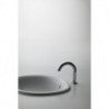Lavabo à encastrer rond, sans trou pour robinetterie, avec trop-plein blanc TOTO