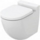 WC au sol NC profond, sans rebord blanc, sortie horizontale TOTO