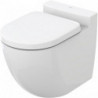 WC au sol NC profond, sans rebord blanc, sortie horizontale TOTO