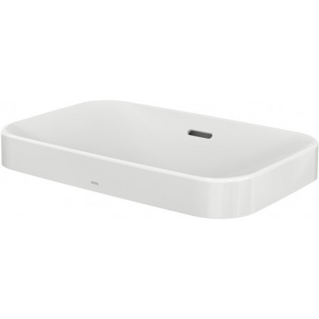 Vasque à poser LF 600 mm, sans trou pour robinet, avec trop-plein blanc TOTO