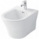 Bidet mural MH avec trou pour robinetterie et trop-plein blanc TOTO