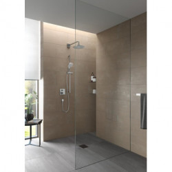 Tête de douche carrée Comfort Wave, Warm Spa blanc / chrome TOTO