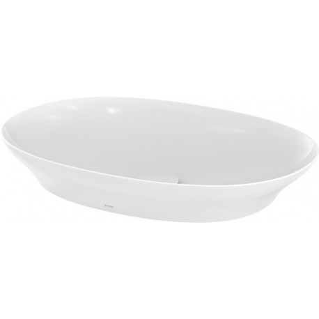 Vasque à poser TL 117 x 600 x 420 mm rond blanc, sans trou pour robinet, sans trop-plein TOTO