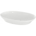 Vasque à poser TL 117 x 600 x 420 mm rond blanc, sans trou pour robinet, sans trop-plein TOTO