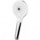 Douchette 110 mm, ronde, 3 jets blanc/chrome TOTO