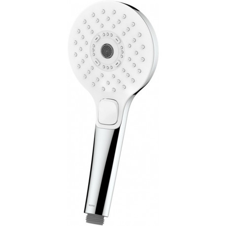 Douchette 110 mm, ronde, 3 jets blanc/chrome TOTO