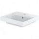 Lavabo CS avec trou pour robinetterie et trop-plein blanc 167 x 500 x 450 mm, carré TOTO