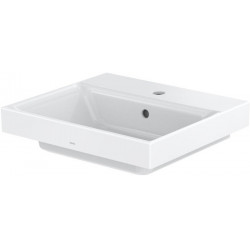Lavabo CS avec trou pour robinetterie et trop-plein blanc 167 x 500 x 450 mm, carré TOTO
