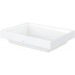 Vasque à poser CS carré, sans trou pour robinet, avec trop-plein blanc 500 mm TOTO