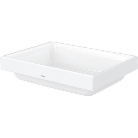 Vasque à poser CS carré, sans trou pour robinet, avec trop-plein blanc 500 mm TOTO