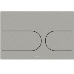 Plaque de commande 150 x 220 x 5 mm, inox brossé TOTO