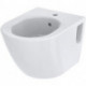 Bidet mural NC avec trou pour robinetterie et trop-plein blanc TOTO
