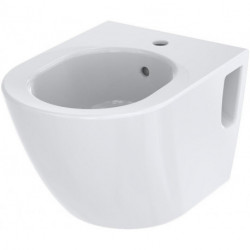 Bidet mural NC avec trou pour robinetterie et trop-plein blanc TOTO