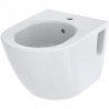 Bidet mural NC avec trou pour robinetterie et trop-plein blanc TOTO