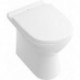 O.novo, Cuvette à fond creux, 360 x 560 mm, modèle sur pied, pour installation près du mur, sortie horizontale, sortie verticale possibleavec coude vario, En porcelaine sanitaire Blanc CeramicPlus