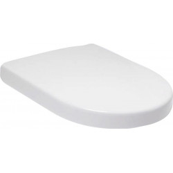 Abattants de toilette, à charnières QuickRelease, charnières en acier inoxydable, En Duroplast Blanc