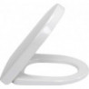 Abattants de toilette Compact, à charnières QuickRelease et SoftClosing, charnières en acier inoxydable, En Duroplast Star White CeramicPlus