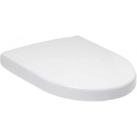 Abattants de toilette Compact, à charnières QuickRelease, charnières en acier inoxydable, En Duroplast Star White CeramicPlus