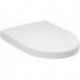Abattants de toilette Compact, à charnières QuickRelease, charnières en acier inoxydable, En Duroplast Blanc