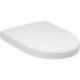 Subway, Abattants de toilette Compact, charnières en acier inoxydable, En Duroplast Blanc