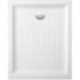 O.novo, Receveurs de douche rectangulaires, 1000 x 800 x 60 mm, Profondeur: 30 mm, Rectangulaire, en céramique, à poser ou à encastrer à fleur, sur pieds ou à poser, Céramiqueavec pastilles et surface brillante