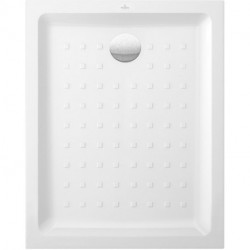 O.novo, Receveurs de douche rectangulaires, 1000 x 800 x 60 mm, Profondeur: 30 mm, Rectangulaire, en céramique, à poser ou à encastrer à fleur, sur pieds ou à poser, Céramiqueavec pastilles et surface brillante