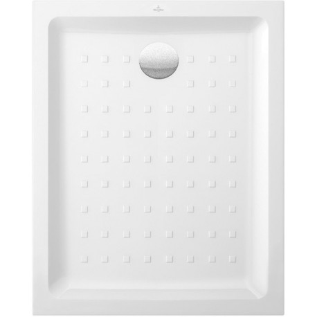O.novo, Receveurs de douche rectangulaires, 1000 x 800 x 60 mm, Profondeur: 30 mm, Rectangulaire, en céramique, à poser ou à encastrer à fleur, sur pieds ou à poser, Céramiqueavec pastilles et surface brillante