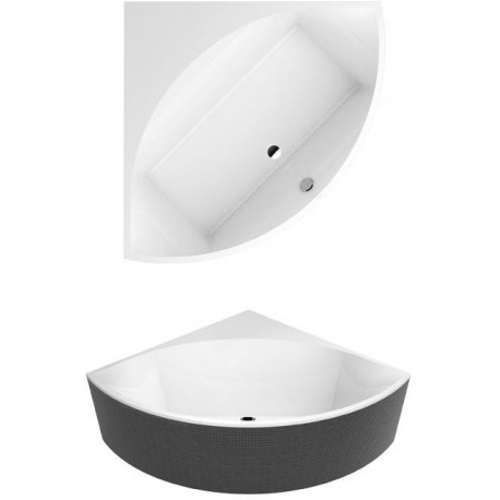 Baignoire à encastrer SQUARO Slim Line angle 1450 x 1450 mm star white VILLEROY & BOCH
