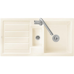 Evier FLAVIA 60 1010 x 510 mm fonctionnement manuel sable VILLEROY & BOCH
