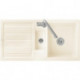 Evier FLAVIA 60 1010 x 510 mm actionnement excentrique sable VILLEROY & BOCH