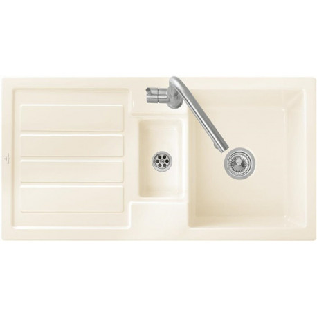Evier FLAVIA 60 1010 x 510 mm actionnement excentrique sable VILLEROY & BOCH