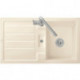Evier FLAVIA 50 900 x 510 mm fonctionnement manuel sable VILLEROY & BOCH
