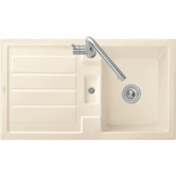 Evier FLAVIA 50 900 x 510 mm fonctionnement manuel sable VILLEROY & BOCH