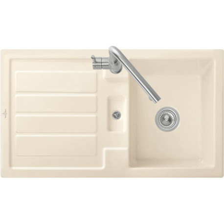 Evier FLAVIA 50 900 x 510 mm fonctionnement manuel sable VILLEROY & BOCH