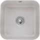 Cisterna 50, Éviers à encastrer par le dessous, 445 x 445 mm, Installation sous un plan de travail en pierre naturelle ou reconstituée, Cuve sous-plan inclus Vidage automatique et Set de fixation Timber