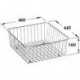 Corbeille en fil pour module d'angle MONUMENTUM inox VILLEROY & BOCH