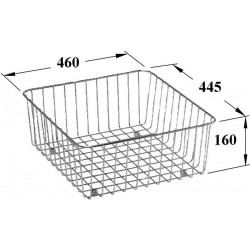 Corbeille en fil pour module d'angle MONUMENTUM inox VILLEROY & BOCH