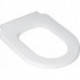 Abattants de toilette, charnières en acier inoxydable, En Duroplast Blanc