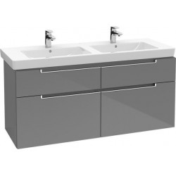 Meubles sous vasque, 1287 x 590 x 449 mm, modèle suspendu, En bois White Matt