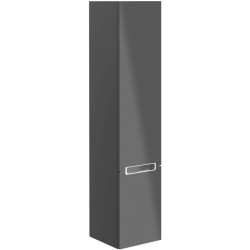 Armoires de salle de bains, 350 x 1650 x 370 mm, modèle suspendu, En bois Glossy White