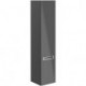 Armoires de salle de bains, 350 x 1650 x 370 mm, modèle suspendu, En bois Glossy Grey