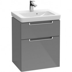Meubles sous vasque, 440 x 590 x 352 mm, modèle suspendu, En bois Glossy Grey