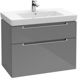 Meubles sous vasque, 787 x 590 x 449 mm, modèle suspendu, En bois Glossy White