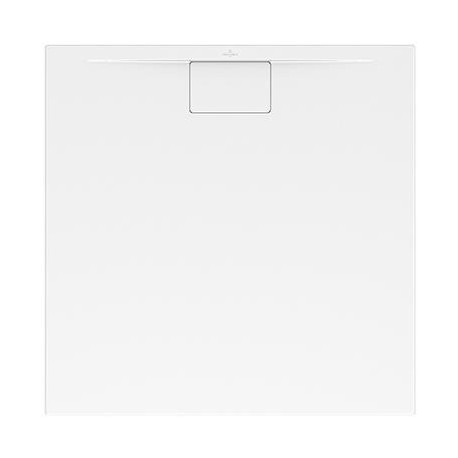 Architectura, Receveurs de douche carrés, 900 x 48 x 17 mm, Carré, incl. antidérapant (VILBOGRIP), MetalRim Blanc