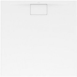 Architectura, Receveurs de douche carrés, 1000 x 48 x 19 mm, Carré, incl. antidérapant (VILBOGRIP), MetalRim Blanc