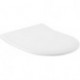 Architectura, Abattants de toilette SlimSeat, Ex Targa Architectura, à charnières QuickRelease et SoftClosing, charnières en acier inoxydable, En Duroplast Blanc